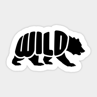 WILD - Bear Design Sticker